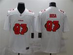 San Francisco 49ers #97 Nick Bosa White Shadow Logo Limited Stitched Jersey