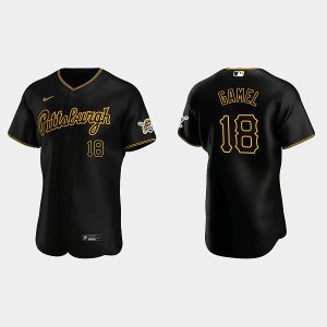 Pittsburgh Pirates #18 Ben Gamel Black Flex Base Stitched Jersey