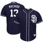 San Diego Padres #13 Manny Machado Navy Cool Base Stitched Jersey