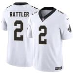 New Orleans Saints #2 Spencer Rattler White 2025 F.U.S.E Vapor Limited Football Stitched Jersey
