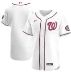 Washington Nationals White Stitched Flex Base Jersey