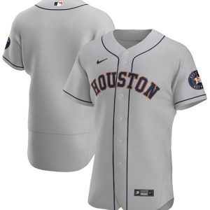 Houston Astros Grey Flex Base Stitched Jersey