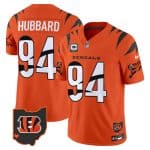 Cincinnati Bengals #94 Sam Hubbard Orange F.U.S.E. With 2-Star C Patch Special Vapor Untouchable Limited Stitched Jersey