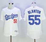 Dodgers #55 Joe Blanton White Flexbase Authentic Collection Stitched Jersey