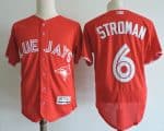 Toronto Blue Jays #6 Marcus Stroman Red Elite Stitched Jersey