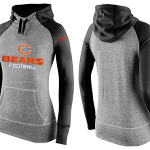 Nike Chicago Bears Performance Hoodie Grey Black