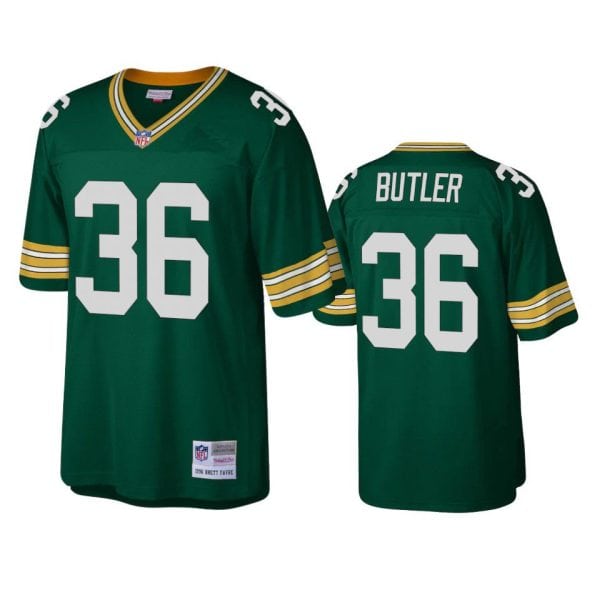 Green Bay Packers #36 LeRoy Butler Mitchell Ness 1996 Throwback Green Jersey
