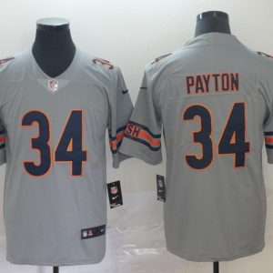 Chicago Bears #34 Walter Payton Silver Inverted Legend Stitched Jersey