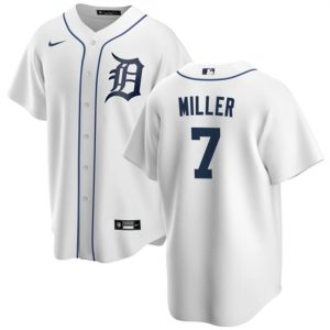 Detroit Tigers #7 Shelby Miller White Cool Base Stitched Jersey