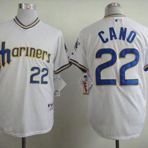 Mariners #22 Robinson Cano White 1979 Turn Back The Clock Stitched Jersey