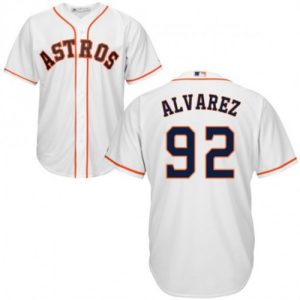 Houston Astros #92 Yordan Alvarez White Cool Base Stitched Jersey