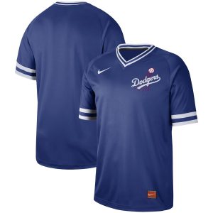 Los Angeles Dodgers Blank Blue Cooperstown Collection Legend Stitched Jersey