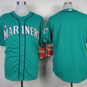 Mariners Blank Green Alternate Cool Base Stitched Jersey