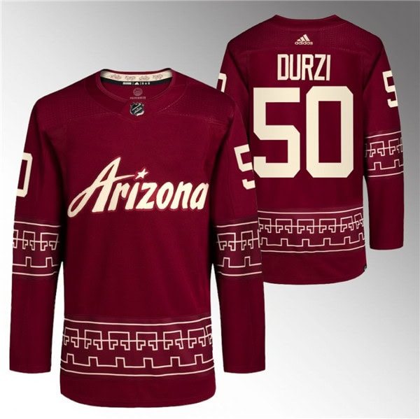 Arizona Coyotes #50 Sean Durzi Garnet Alternate Pro Jersey