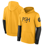 Pittsburgh Pirates Gold 2023 City Connect Therma Performance Pullover Hoodie