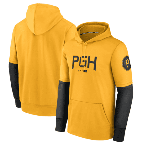 Pittsburgh Pirates Gold 2023 City Connect Therma Performance Pullover Hoodie