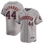 Houston Astros #44 Yordan Alvarez Gray 2024 Away Limited Stitched Jersey