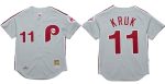 Philadelphia Phillies #11 John Kruk Grey 1989 Stitched Jersey
