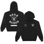 Las Vegas Raiders Born X Raised BlackPullover Hoodie