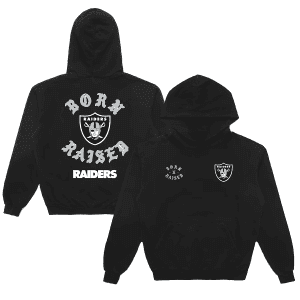 Las Vegas Raiders Born X Raised BlackPullover Hoodie