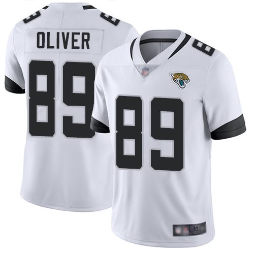 Jacksonville Jaguars #89 Josh Oliver White Vapor Untouchable Limited Stitched Jersey