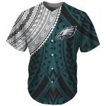 Philadelphia Eagles Green Baseball Jersey