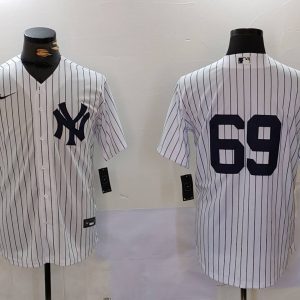 New York Yankees #69 Manny Fresh White Cool Base Stitched Jersey