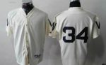 Nationals #34 Bryce Harper Cream 1924 Turn Back The Clock Stitched Jersey