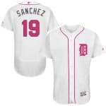 Tigers #19 Anibal Sanchez White Flexbase Authentic Collection 2016 Mother's Day Stitched Jersey