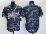 Minnesota Vikings Blank Gray Camo Cool Base Stitched Jersey