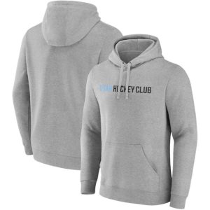 Utah Club Heather Gray Wordmark Logo Fleece Pullover Hoodie
