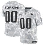 New England Patriots Custom Arctic Camo 2024 F.U.S.E. Salute To Service Limited Stitched Jersey