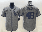 New York Yankees #48 Anthony Rizzo Grey Cool Base Stitched Jersey