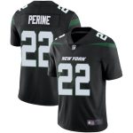 New York Jets #22 La'Mical Perine Black Vapor Untouchable Limited Stitched Jersey