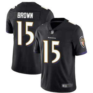 Baltimore Ravens #15 Marquise Brown Black Vapor Untouchable Limited Jersey