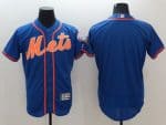 Mets Blank Blue Flexbase Authentic Collection Stitched Jersey