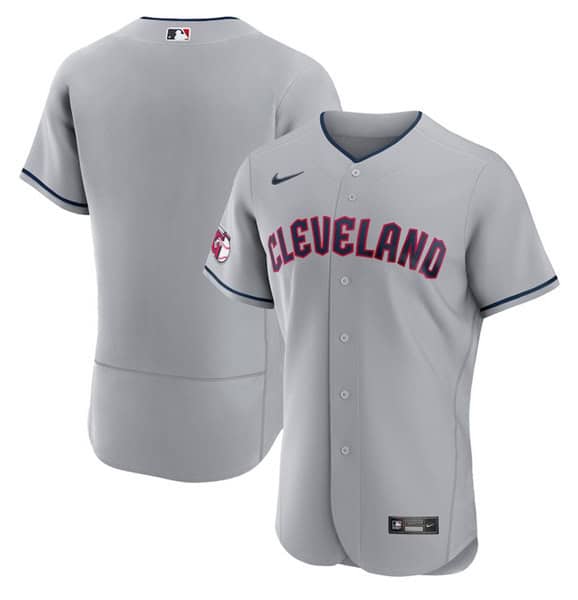 Cleveland Guardians Blank Gray Flex Base Stitched Jersey