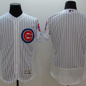 Cubs Blank White Flexbase Authentic Collection Stitched Jersey