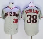 Diamondbacks #38 Curt Schilling Gray Brick New Cool Base Stitched Jersey