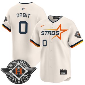 Houston Astros #0 Kaleb Ort Cream 2025 City Connect Limited Stitched Jersey