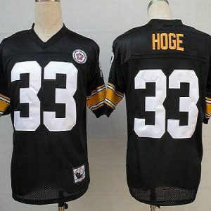 Mitchell And Ness Steelers #33 Merril Hoge Black Stitched Throwback Jersey