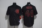 Chicago Cubs #44 Anthony Rizzo Black Strip Stitched Jersey