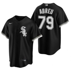 Chicago White Sox #79 Jose Abreu Black Cool Base Stitched Jersey
