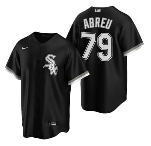 Chicago White Sox #79 Jose Abreu Black Cool Base Stitched Jersey