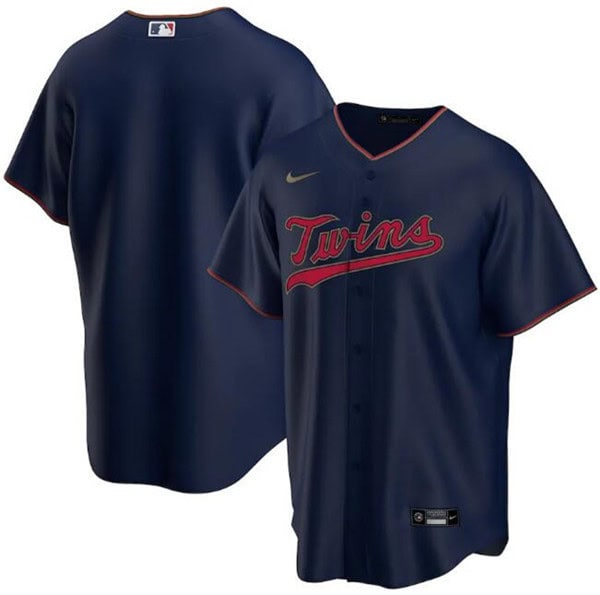 Minnesota Twins Navy Cool Base Stitched Jersey