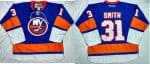 Islanders #31 Billy Smith Baby Blue Home Stitched Jersey