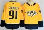 Nashville Predators #91 Steven Stamkos Gold 2024-25 Home Stitched Jersey