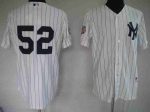 Yankees #52 C.C. Sabathia Stitched White Jersey