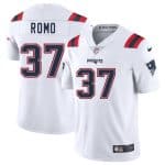 New England Patriots #37 Parker Romo White 2025 Vapor Limited Stitched Jersey