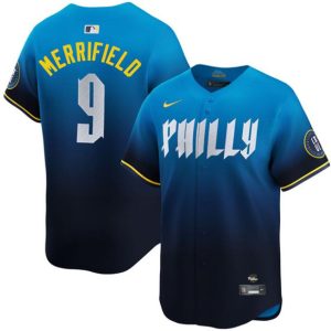 Philadelphia Phillies #9 Whit Merrifield Blue 2024 City Connect Limited Stitched Jersey
